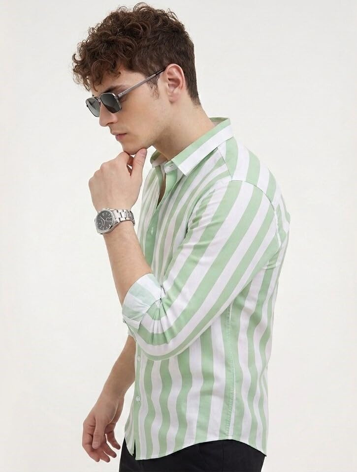 Image of U-Turn Casual Shirt for Men || Shirt for Men Stylish || Men Stylish Shirt || Men Printed Striped Shirt