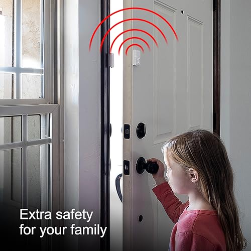 GE Personal Security Window and Door Alarm, 4 Pack, DIY Protection, Burglar Alert, Wireless Chime/Alarm, Easy Installation, Home Security, Ideal for Home, Garage, Apartment and More, White, 45174 - Image 6