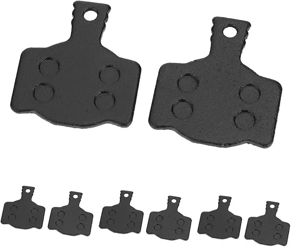 Conjunto de Pastilhas de Freio a Disco Bicicleta Adaptam-se Rapidamente MT2/4/6/8 DK-17 Resina Preta 4 Pares