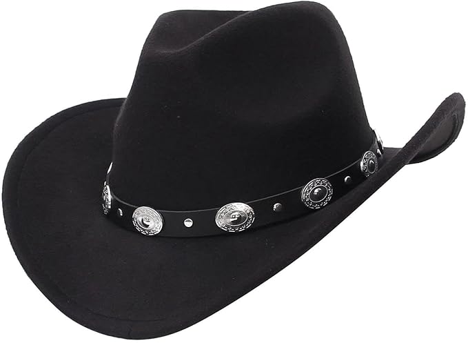 Sombrero Vaquero Western de Lana para Adulto Mujer Protección Solar miniatura 7