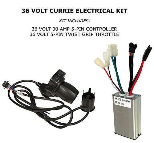 Currie 36 Volt 5-Pin Throttle &amp; Controller Bundle For Schwinn &amp; EZIP Scooter
