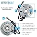 Detroit Axle - Front Left Wheel Bearing Hub for Jeep 02-07 Liberty, Driver Side Wheel Bearing and Hub Assembly 2002 2003 2004 2005 2006 2007 Replacement