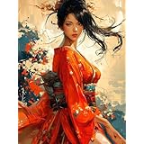 数字油絵 絵画 セクシー 女 数字塗り絵 大人ののためのギフト デジタル油絵 数字キットでペイント 画材 手工芸 キット 芸術 工芸 DIY 手作り 装飾品 ホーム オフィス装飾 50x65cm フレームレス T-452