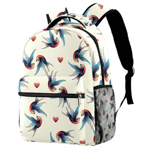 Sac de voyage décontracté et grand sac à dos scolaire multicolore pour fille et garçon