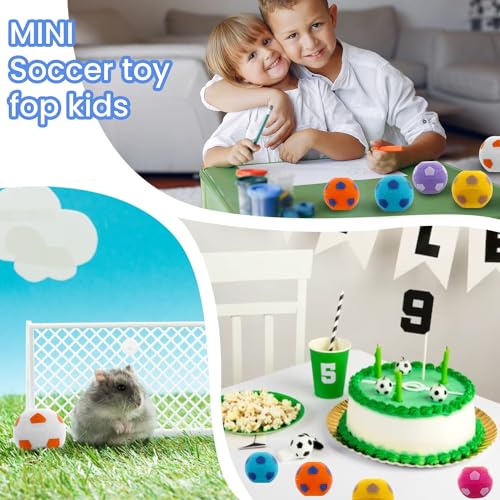 12 Stück Fußball Spinner Fingerspitzen Spielzeug, Drehbare Stressbälle Spiel, 3,5 cm Mini Football Stress Relief Spielzeug, Anti Stress Sensorik Spielzeug für Kinder und Erwachsene