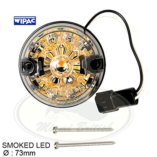REAR LAMP LIGHT INDICATOR AMBER LED SMOKED DEFENDER LAND R0VER LR048187 WIPAC