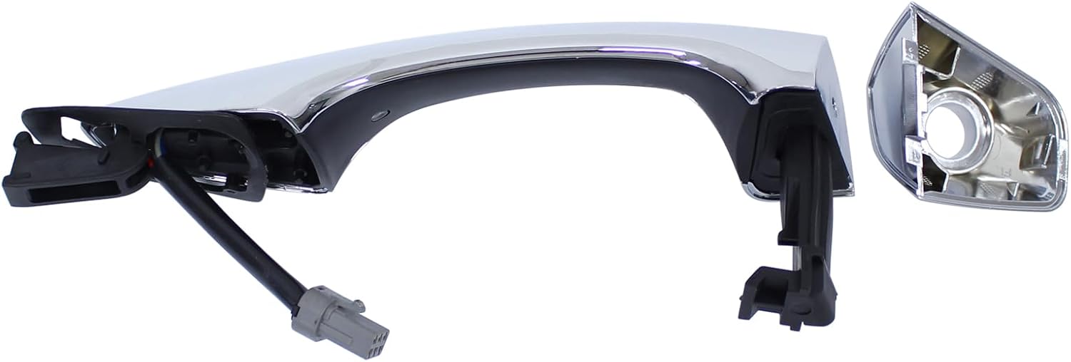 ApplianPar Front Driver Side Left Exterior Door Handle Chrome for Hyundai Santa Fe 2013-2018, Santa Fe Sport 2013-2018, Santa Fe XL 2013-2019