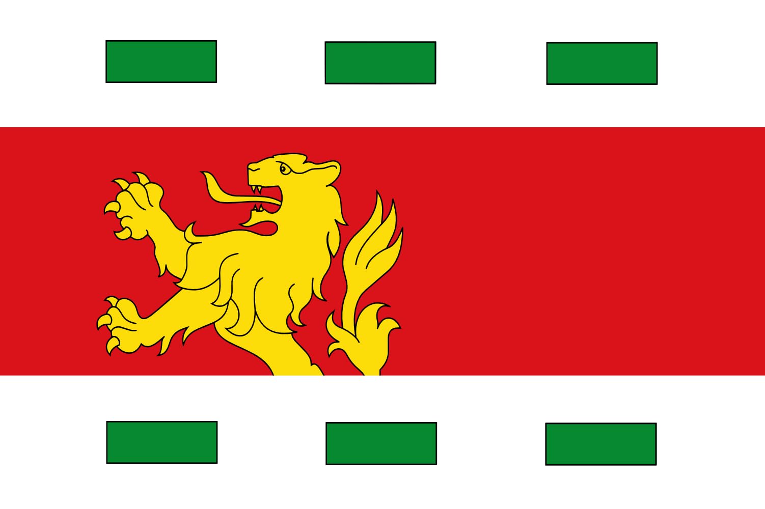 Drapeau Barendrecht grand format anti-effilochage pour pavoisement extérieur durable