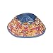 Emanuel Yair Embroidered Tallit Prayer Shawl Set with Matching Kippah and Bag | Multi-Color Jerusalem TAK-1
