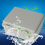 Awclub Waterproof Dustproof IP65 ABS Plastic Electric Junction Box Project Enclosure Gray With Lock