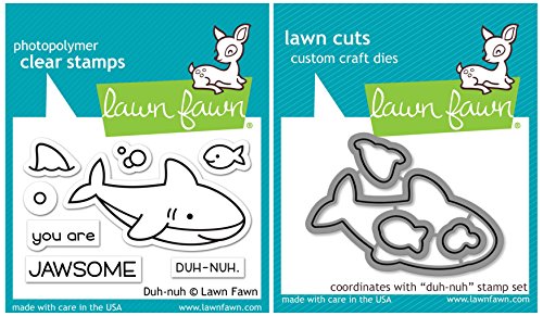 Lawn Fawn - Duh-nuh - Shark Stamp and Die Set