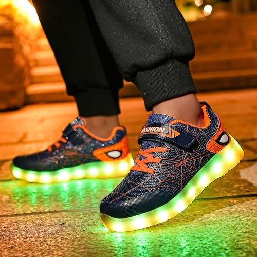 Kids Light Up Sneakers for Boys and Girls, Breathable LED Running Shoes for Toddlers, Comfortable & Non-Slip, Perfect for Play and Sports2