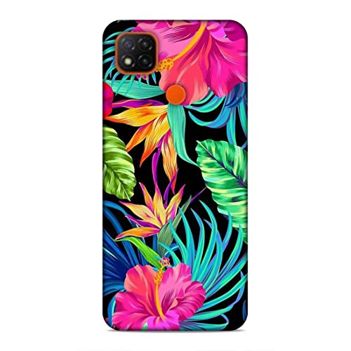 Image of Printed Mobile Back Hard Case Cover for Xiaomi Redmi 9C / Xiaomi Poco C31 / Xiaomi Redmi 9 Activ /Xiaomi Redmi 9 | Floral, Flowers, Leaves -2185