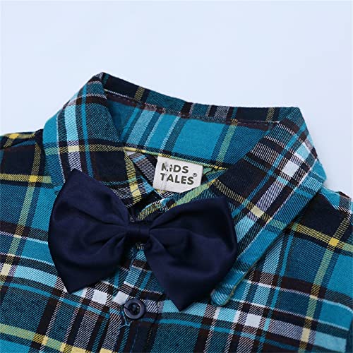 Toddler Kids Plaid Shirt Jacket Oversized Flannel Shacket Shirts Long Sleeve Button Down Collared Tops Vacation Birthday3