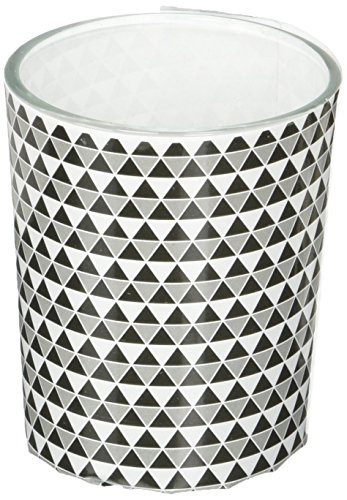 Fashioncraft Modern Geometric Design Glass Candle Holder