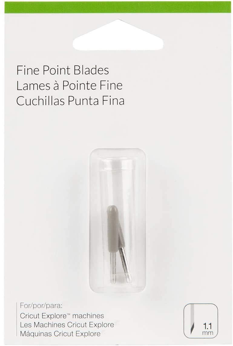 Standard Replacement/Fine-Point Cutting Blades Compatible with All Cricut Paper-Cutting Machines,Can Cut Most thinner Materials(2 Blades Total)