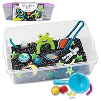 Creativity for Kids Sensory Bin Outer Space – Space-Themed Play Set with Astronauts, Aliens, Planets & Tools – Imaginative Sensory Play for Kids Ages 3+