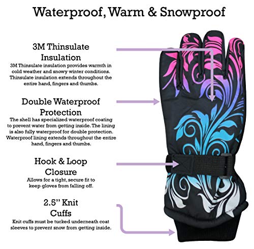 Image of N'Ice Caps Kids Waterproof Winter Thinsulate Warm Gloves