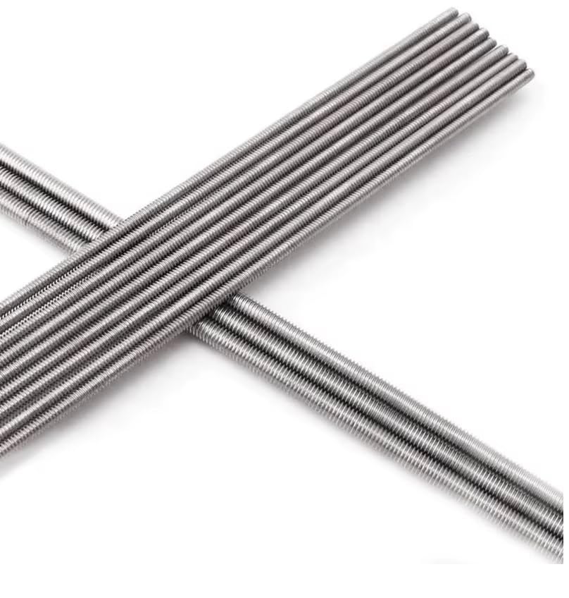 Lot de 6 tiges filetées en acier inoxydable M4 250 mm 25 cm – Vis sans tête de haute qualité pour construction, réparations et projets de bricolage