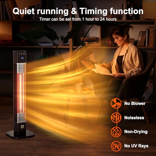 AKIRES Space Heater for Large Room,34IN Portable Electric Tower Heater ...
