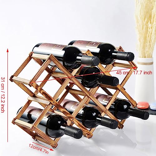 Soporte de vino de madera CHICIRIS capacidad 10 botellas miniatura 4