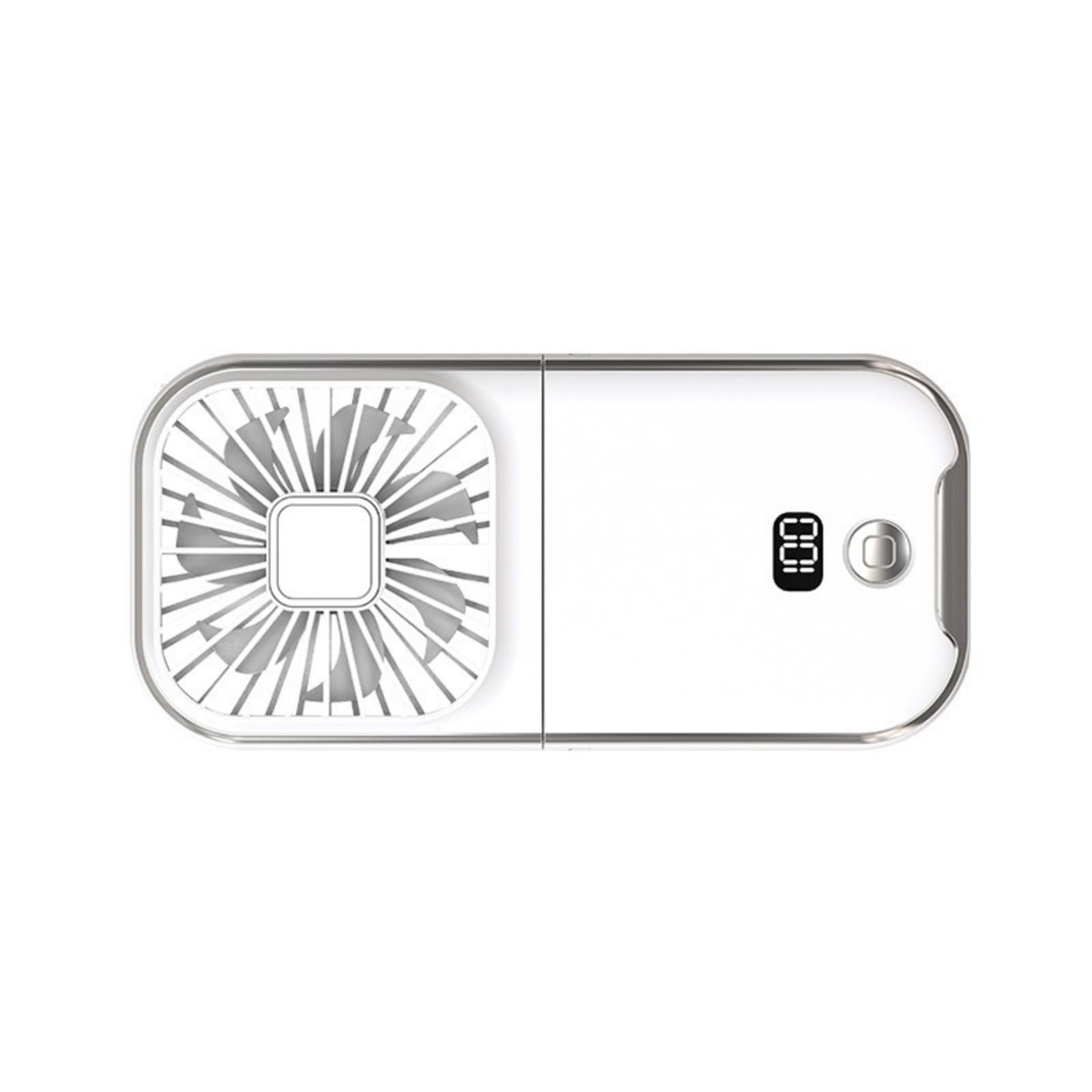 Petit ventilateur portable pliable USB C rechargeable pour voyage et bureau