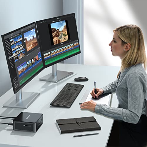 GEEKOM Mini PC, Mini IT8 i5-8259 Mini PC, Windows 11 Pro Desktop PC(bis zu 3,8 GHz), 512gb SSD 16gb DDR4 Arbeitsrechner, Mini Computer 4K@60Hz | Unterstützt 4 Displays | WiFi5 | BT v4.2 | Heim-/Büro – Bild 7