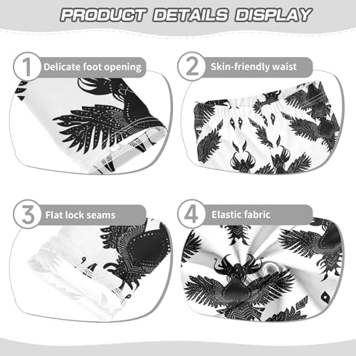 Girls' Athletic Leggings Ankle Length Yoga Dance Pants Kids Teen 4T3