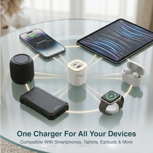 Image of 30W Fast Charger | USB C PD Wall Adapter + QC 3.0 USB A | Adjustable Night Light with Dual Port Charging | Compatible with iPhone 17,16 /15 /14 /13,Samsung Galaxy S26 /S25 /S24 /S23,OnePlus, MI & Android