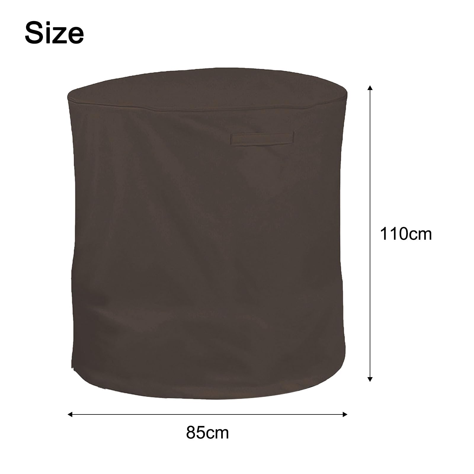 Housse de protection imperméable et anti-poussière pour broyeur de bois d'extérieur (café)