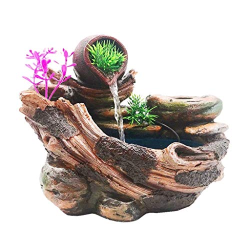 Creative Desktop Fountain Indoor Waterfall Decoration And Water Pump Indoor Fountain Can Plant Flowers And Plants