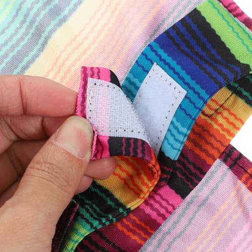 Disfraz mexicano para perro con poncho ajustable miniatura 5