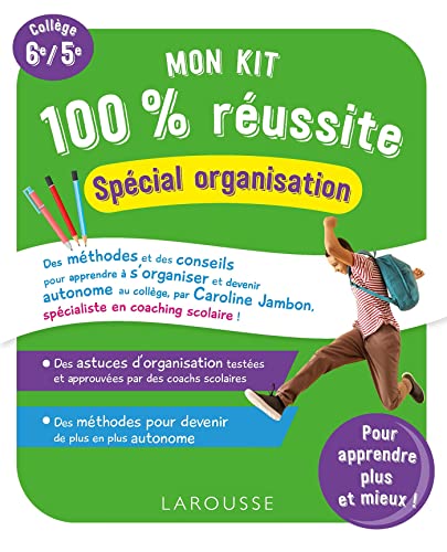 livre Mon kit 100 % réussite - organisation, efficacité