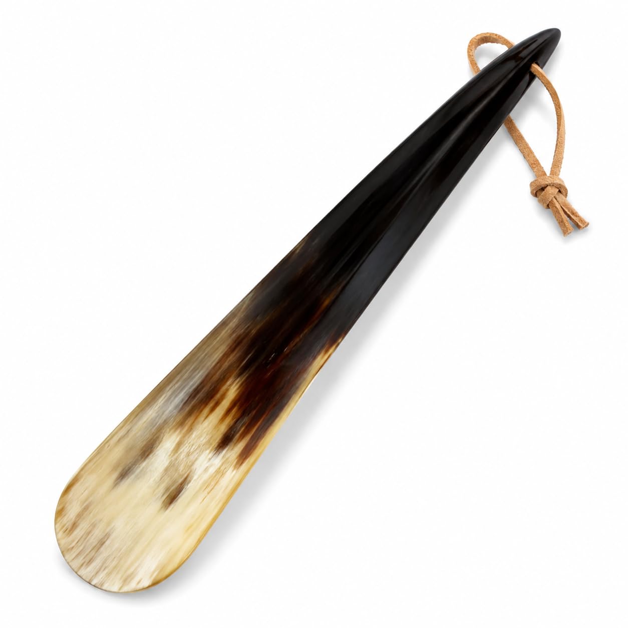 5MOONSUN5 Calzador hecho con cuerno real hecho a mano de 15 pulgadas de largo. Uso doméstico o de viaje. Calzador para hombres o mujeres, zapatos y botas. La mejor idea de regalo., Negro -, 49 EU