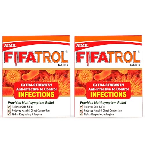 Image of AIMIL Fifatrol Tablets | Extra Strength Anti-Infective Immunity Booster | Multi-Symptom Relief for Cold, Flu, Nasal & Chest Congestion | 30 Tablets (Pack of 2)