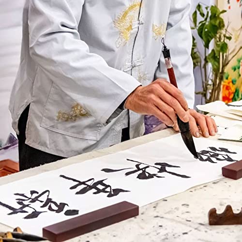 HOIGON Rolo de papel xuan para escrita de 35 cm x 100 m, pincel de caligrafia chinesa japonesa, pape