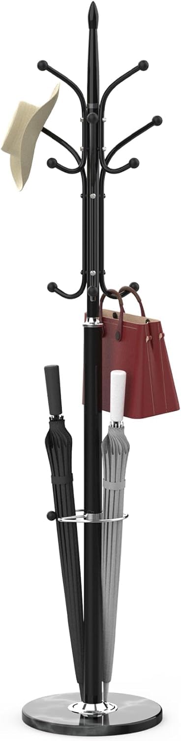 LJHFG63KUYT Schirmständer Metal Coat Rack Freestanding Standing With Umbrella Holder Umbrella Holder