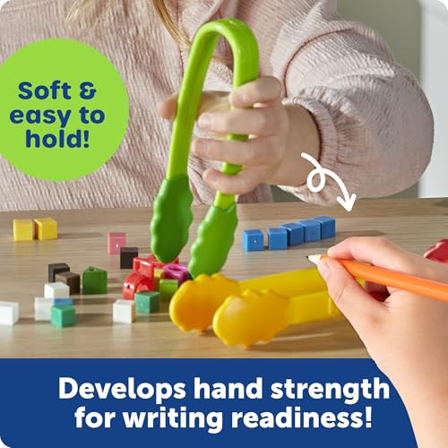 Image of Learning Resources Flex-Grip Tongs - Kids Tweezers, Montessori Grabber Tool, Fine Motor Skills, Sensory Bin Tools, Preschool Classroom Must Haves, Teacher Supplies, Gifts for Boys and Girls