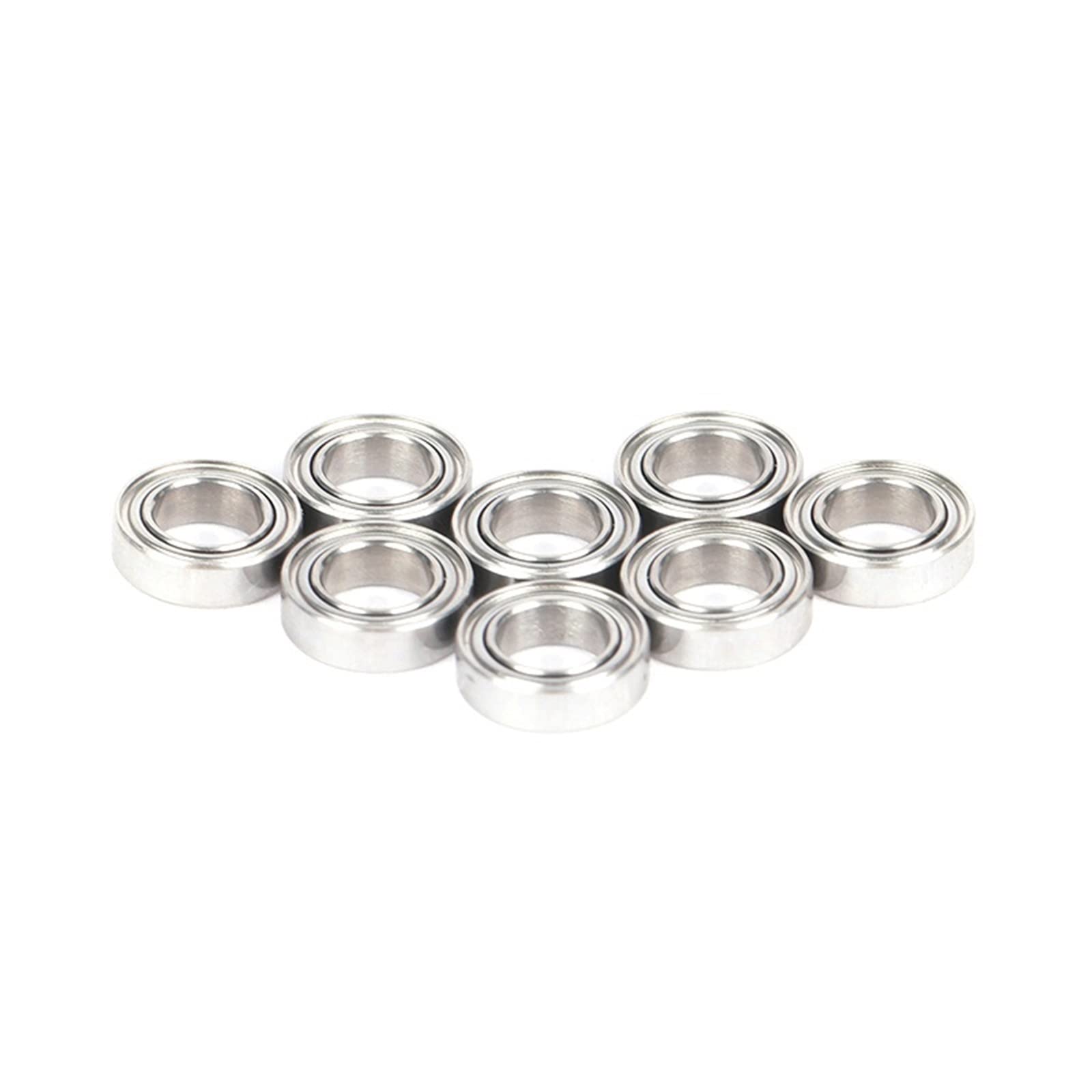 Industrial Bearings 10 piezas de manijas de carrete con rodamientos de cerámica híbridos de 4X7X2,5mm sin grasa de giro rápido for Ball Bearing Skate Bearings