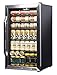 NewAir Beverage Refrigerator Cooler with 126 Can Capacity - Mini Bar Beer Fridge with Handle Lock Adjustable SplitShelf - Cools to 34F - AB-1200X - Stainless Steel