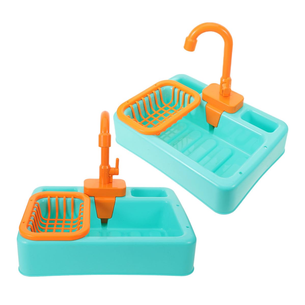 KOMBIUDA 2 Pezzi Vasca da Bagno Automatica per Pappagallini in Plastica