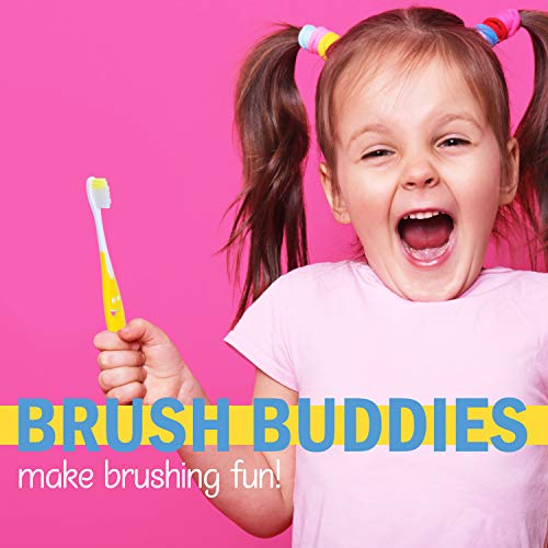 Image of Lingito Kids Toothbrush Extra Soft, Easy Grip for Toddlers Toothbrushes | Children Size Toothbrush Pack Kids Ages 3+