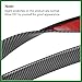 Motoforti 2pcs 4.5cm x 1.5m Car Wheel Mudguard Strip Extension Wheel Eyebrow Trim Protector Decoration Carbon Fiber Pattern Long-Lasting