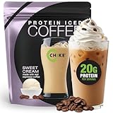 Chike Sweet Cream High Protein Iced Coffee, 20 G Protein, 2 Shots Espresso, 2 G Sugar, Keto Friendly and Gluten Free, 14 Servings (17.8Ounce)