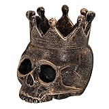 Excellente finition : assurez-vous que le récipient en forme de crâne est dans un état clair et réaliste, les détails sont en place pour ajouter à l'atmosphère de terreur, tête de crâne, récipients en résine pour bougies en forme de crâne