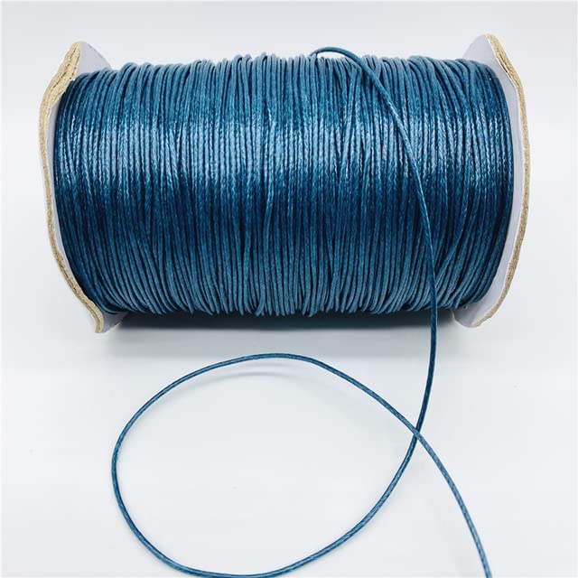 Perlenfaden-Bastelschnur, Baumwoll-Makramee-Seilschnur, Perlenschnur, 10 Yards/Lot, 1 mm gewachste Schnur, PU-Lederfaden, Schnur, Schnur, Riemen, Halskette, Seil for die Schmuckherstellung, DIY-Armban