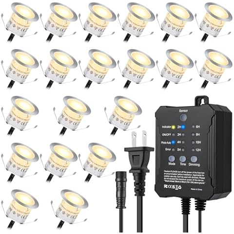 JUABREY Dimmable LED Deck Lights Cover