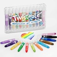 JMC Jimico Water Gel Crayon Set, Multi-Color Art Drawing Twistable Craons, Washable, Smudge-Free, Non-Toxic Silky Crayons Art Supplies for Kids & Adults