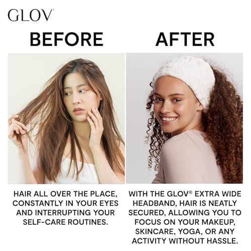 GLOV Bundle de cuidado capilar con diademas y toalla de microfibra absorbente para el cabello 4