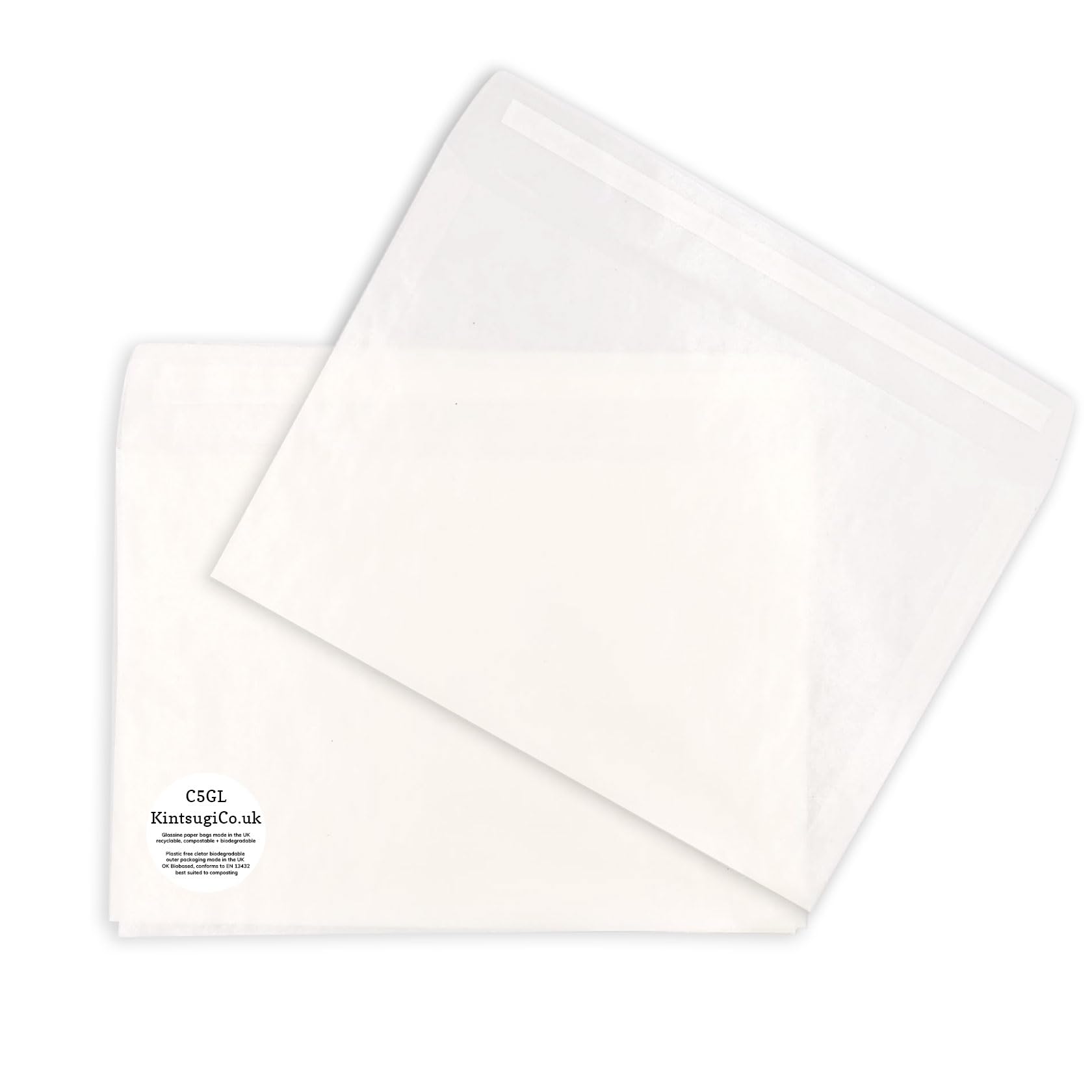 All Szes Glassne Envelopes Peel & Seal Whte Bodegradable - Etsy UK